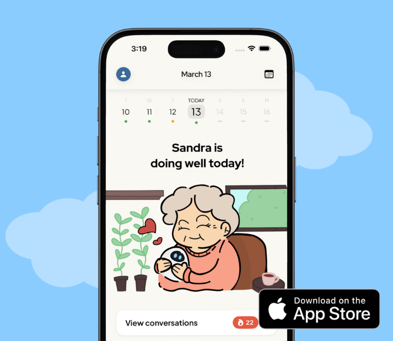 Daily snapshots app screen